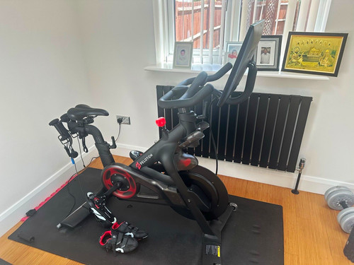 Peloton bike with mat and - peloton,