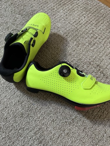 Speed yellow cycling shoes - yellow,
