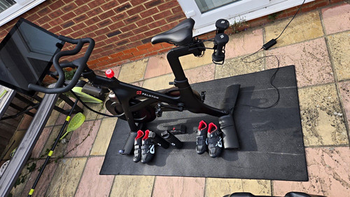 Peloton upright exercise bike - exercise,