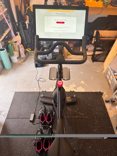 Peloton bike with - with, weights